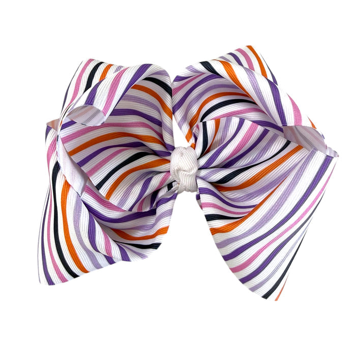 Halloween Stripes Bow