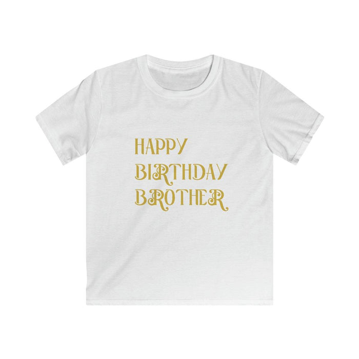 Happy birthday Brother TEXT ONLY 3 T-Shirt 3years plus - Natna Shop