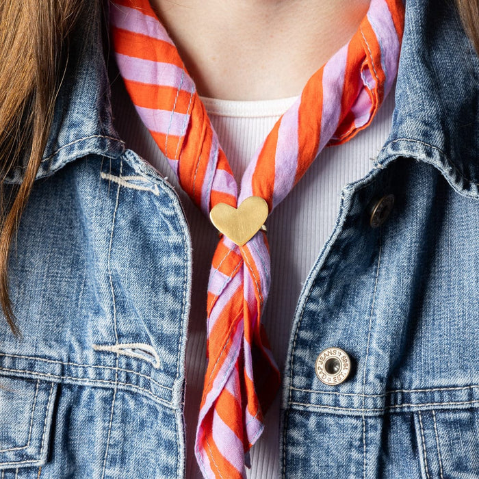 Harper Heart Bandana Ring Brass Bandana Ring