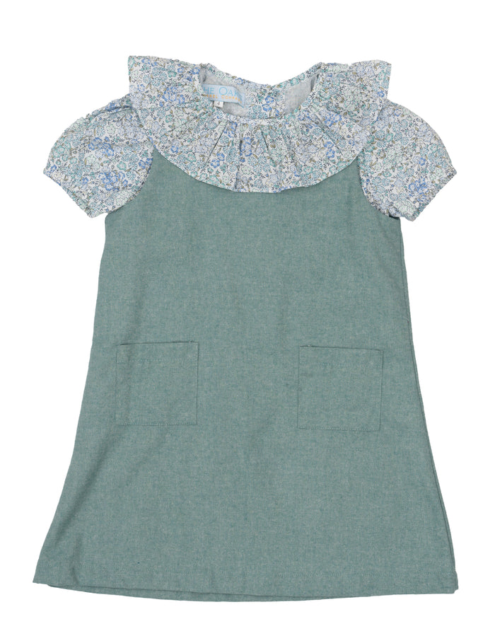 Hazel Teal Briar Check Dress