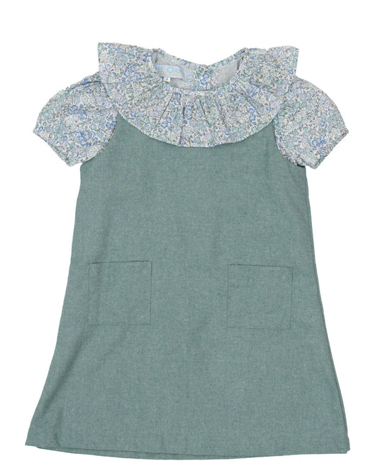Hazel Teal Briar Check Dress