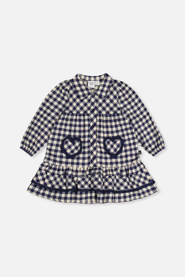 Heart Pocket Shirt Dress