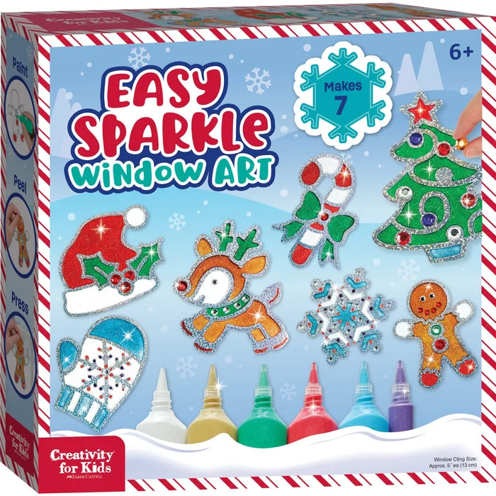 Holiday Easy Sparkle Window Art