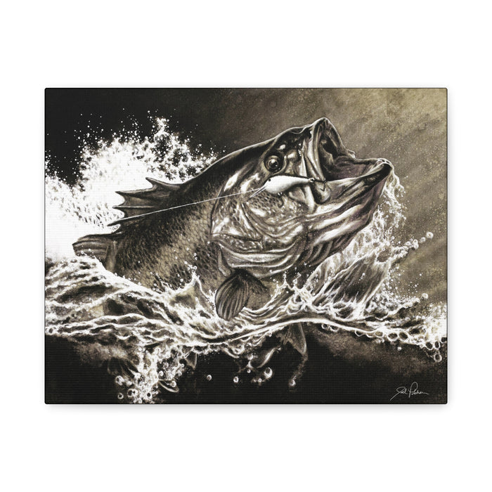 "Hooked" Stretched Canvas