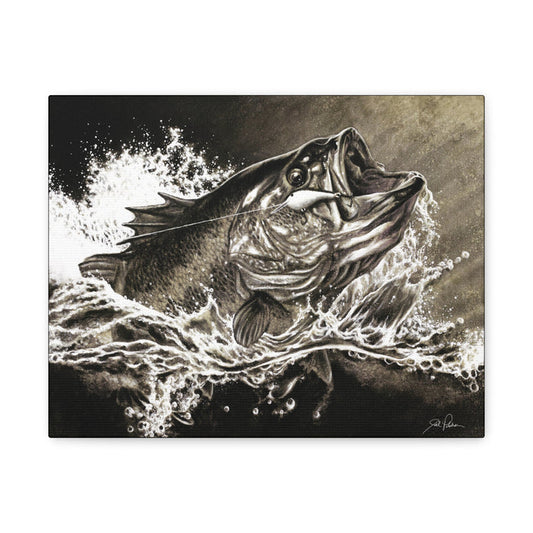 "Hooked" Stretched Canvas