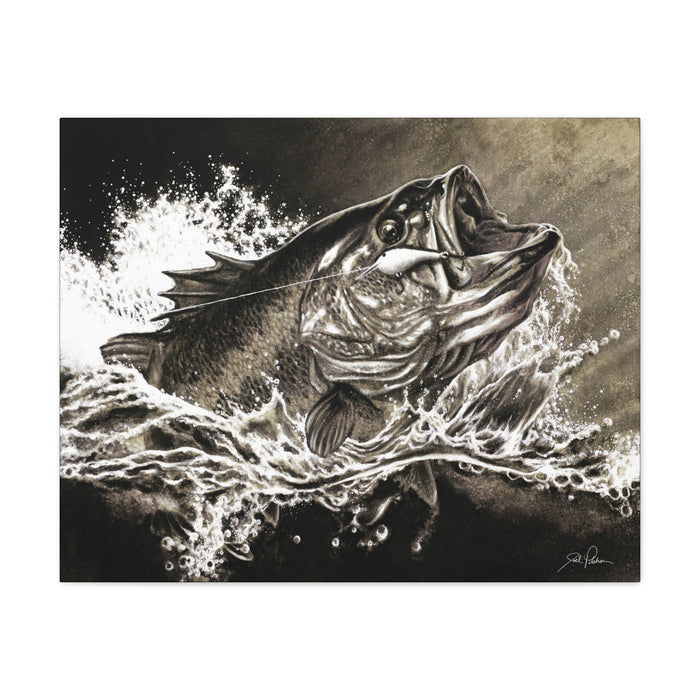 "Hooked" Stretched Canvas