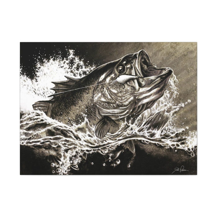 "Hooked" Stretched Canvas