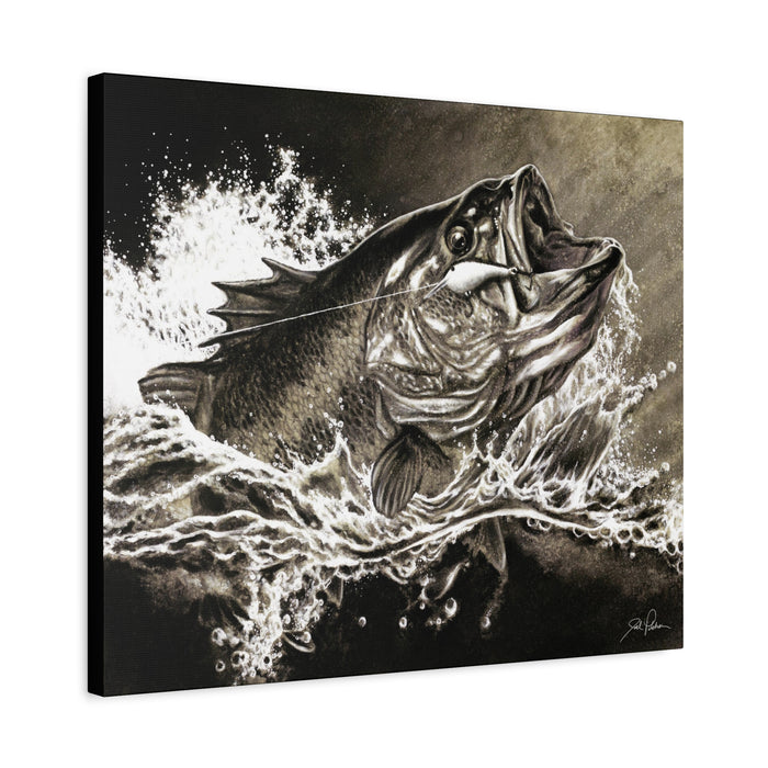 "Hooked" Stretched Canvas