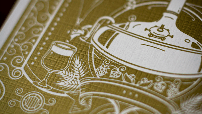 PlayingCardDecks.com-Hops & Barley Belgian Blonde Playing Cards Cartamundi