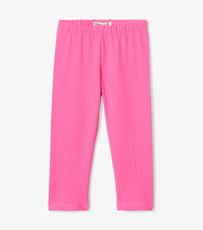 Hot Pink Carmine Rose Basic Leggings