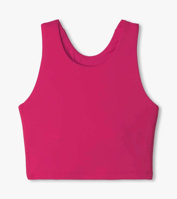 Hot Pink Tank Top with Built in Bra