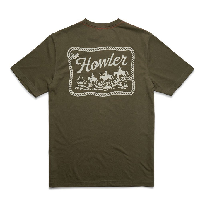 Howler Posse T-Shirt- Dark Olive