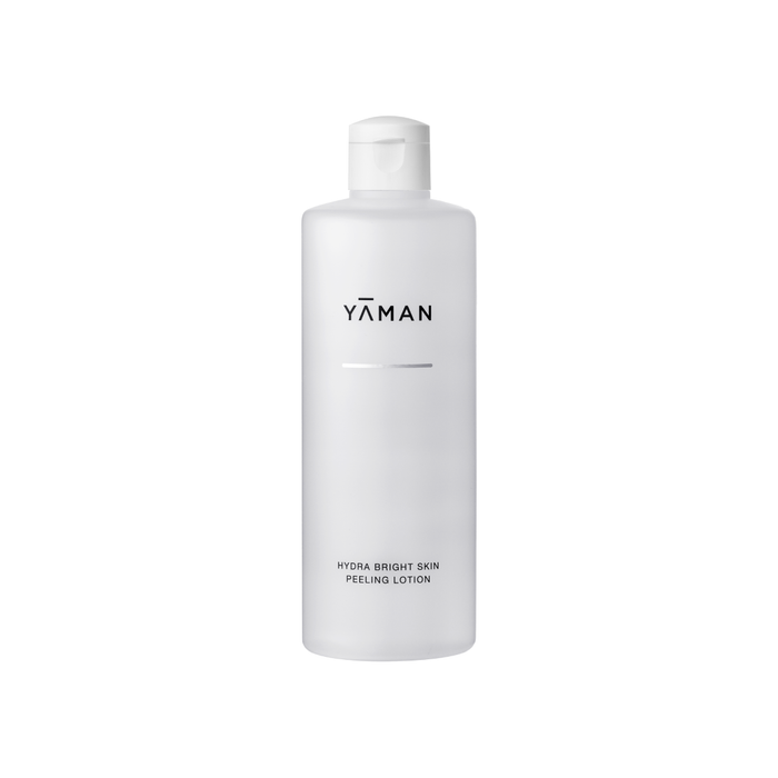 White bottle of YAMAN skincare product on a white background