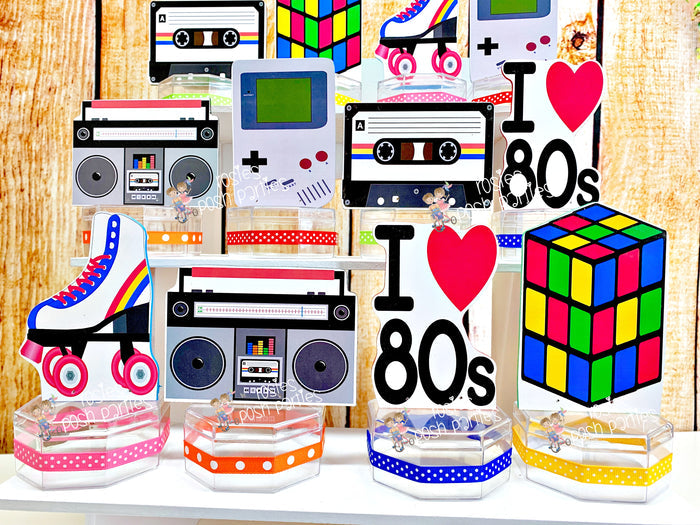 I love 80's Theme Party Decoration Favors
