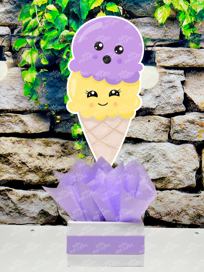 Ice Cream Sundae Theme | Ice Cream Truck Birthday or Baby Shower Table Centerpiece Decoration INDIVIDUAL