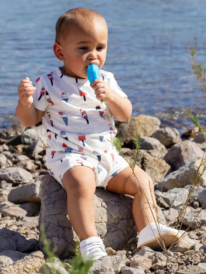 Icy Treats Shorty Romper