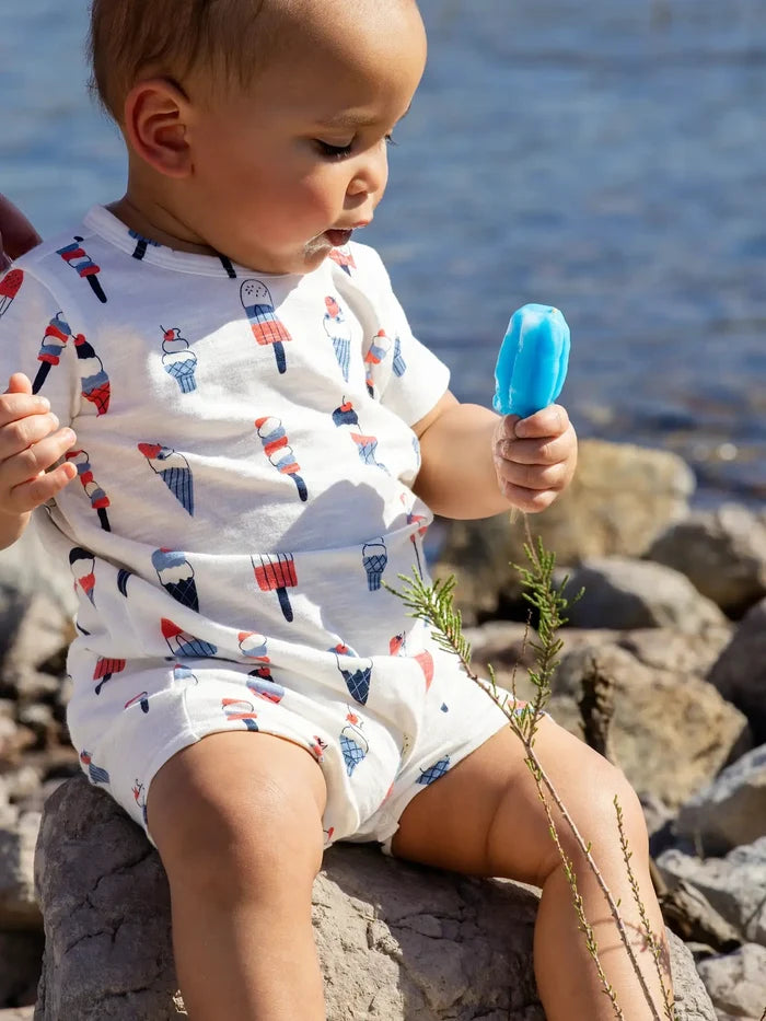 Icy Treats Shorty Romper