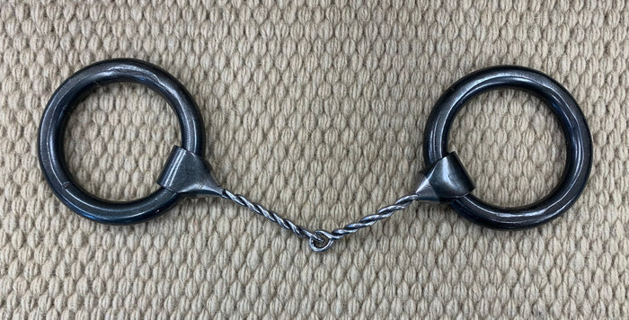BIT - DT151 - Dutton Heavy Ring Thin Twisted Snaffle