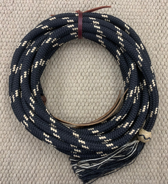 Mecate - MEC103 - Buckaroo 5/8" x 23' Black & Tan