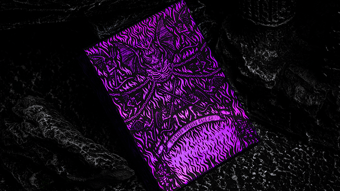 PlayingCardDecks.com-Inferno Violet Vengeance Playing Cards TPCC