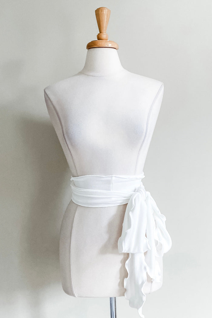 Matching Sash in White color from Diane Kroe