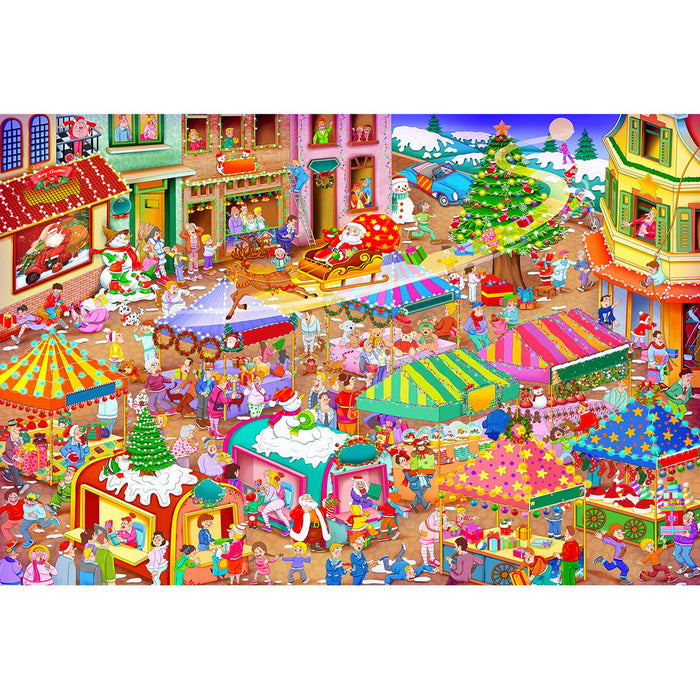 Ingooood Wooden Jigsaw Puzzle 1000 Piece - Christmas Haunt - Ingooood jigsaw puzzle 1000 piece