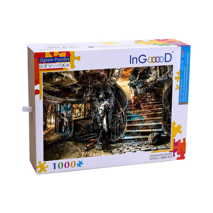 Ingooood Wooden Jigsaw Puzzle 1000 Piece - Fantasy Building - Ingooood jigsaw puzzle 1000 piece