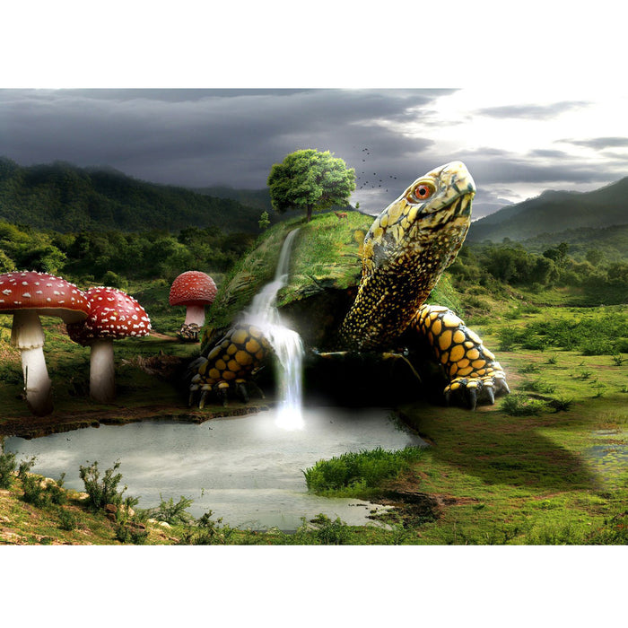 Ingooood Wooden Jigsaw Puzzle 1000 Piece - giant tortoise - Ingooood jigsaw puzzle 1000 piece