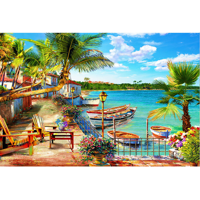 Ingooood Wooden Jigsaw Puzzle 1000 Piece - holiday bay - Ingooood jigsaw puzzle 1000 piece
