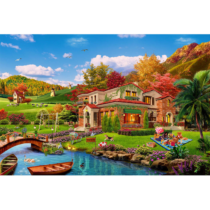 Ingooood Wooden Jigsaw Puzzle 1000 Piece - Romantic holiday home - Ingooood jigsaw puzzle 1000 piece