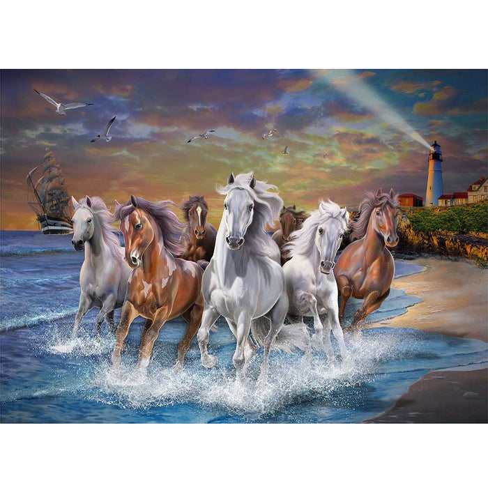 Ingooood Wooden Jigsaw Puzzle 1000 Piece - Stallion gallop - Ingooood jigsaw puzzle 1000 piece