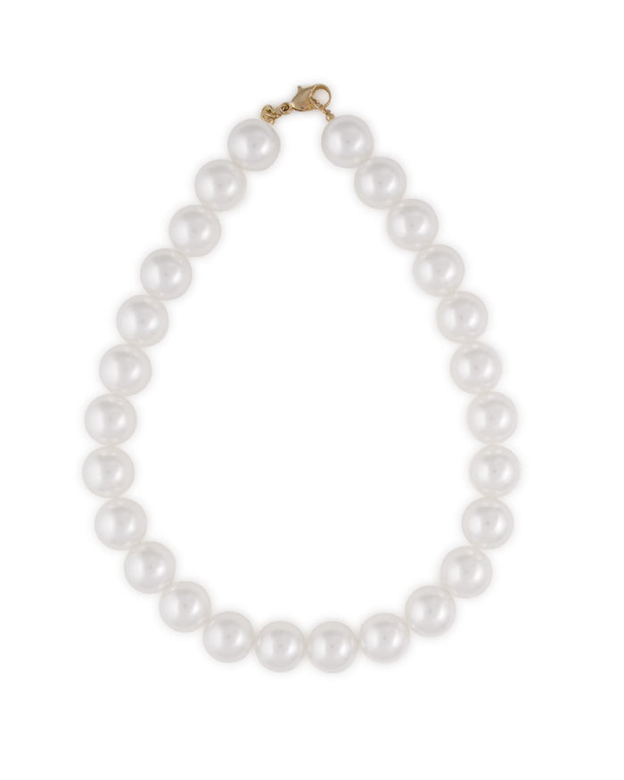 Iris Large Bead Necklace Pearls Necklace