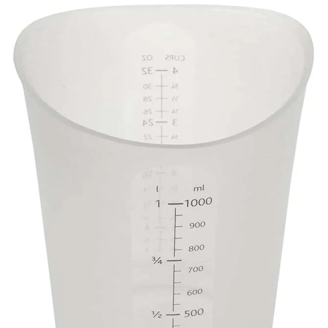 ISI Flex-it 2 cup measuring cup closeup on white ackground.