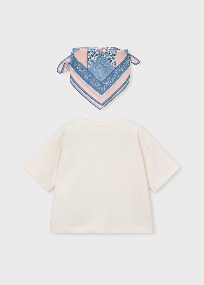 Ivory Born Lucky Horseshoe Tee & Scarf