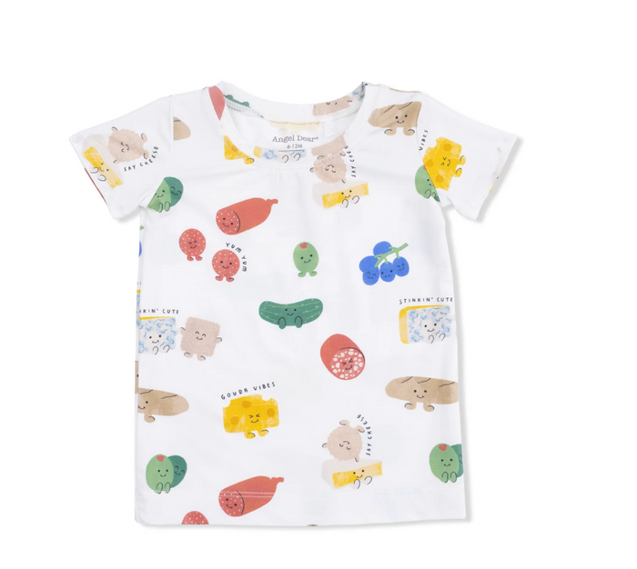Ivory Charcuterie Cuties Loungewear Short Set