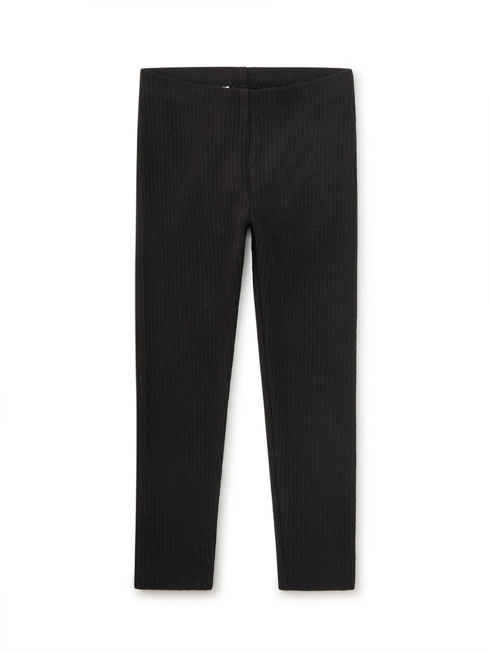 Jet Black Pointelle Leggings