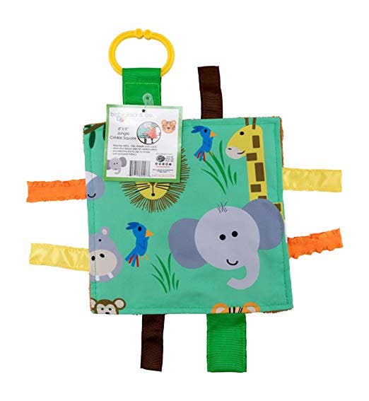 Jungle Zoo Crinkle Tag Square