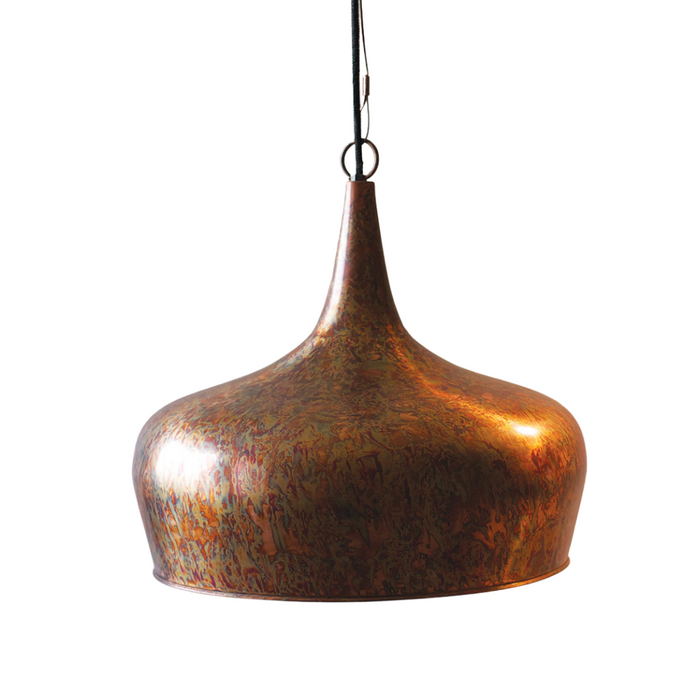 Pendant Kalalou NDP1023 Tear Drop Pendant Lamp with Antique Rust Finish Kalalou