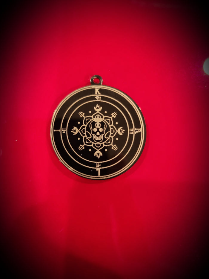 black kali pendant
