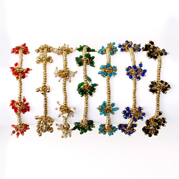 Kate Glass Cluster Beads Stretch Bracelet Clear Stretch