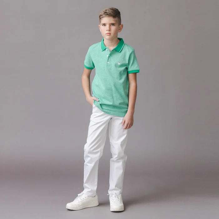 Kelly Green Pique Polo