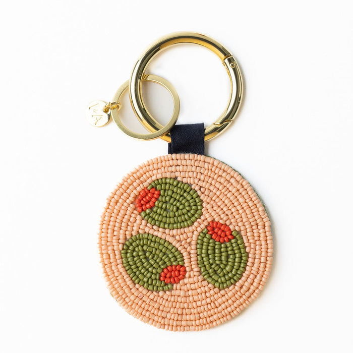 Kelsey Olives Seed Bead Bag Accessory Key Ring Blush Key Ring + Bag Charm