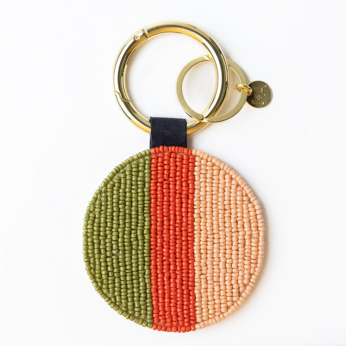 Kelsey Olives Seed Bead Bag Accessory Key Ring Blush Key Ring + Bag Charm