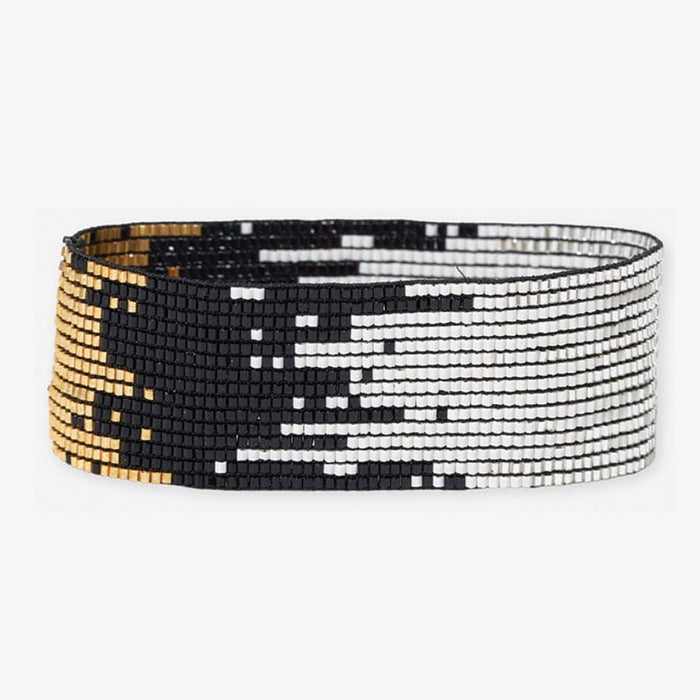 Kenzie Ombre Beaded Stretch Bracelet Black Bracelet