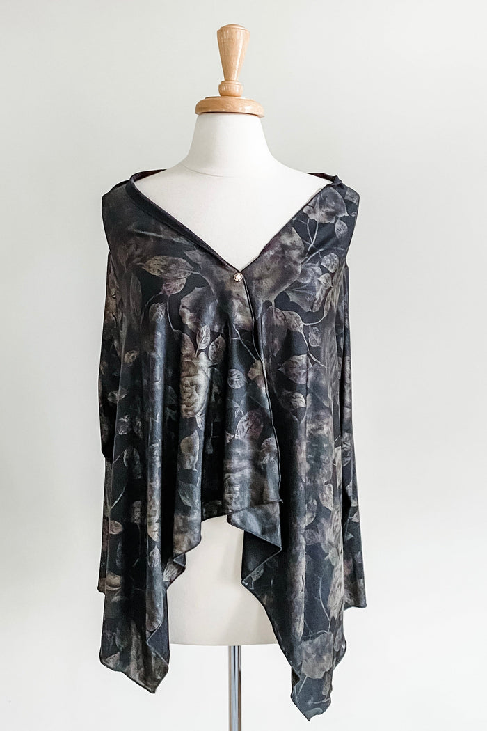 Kerchief Jacket in Foil Floral