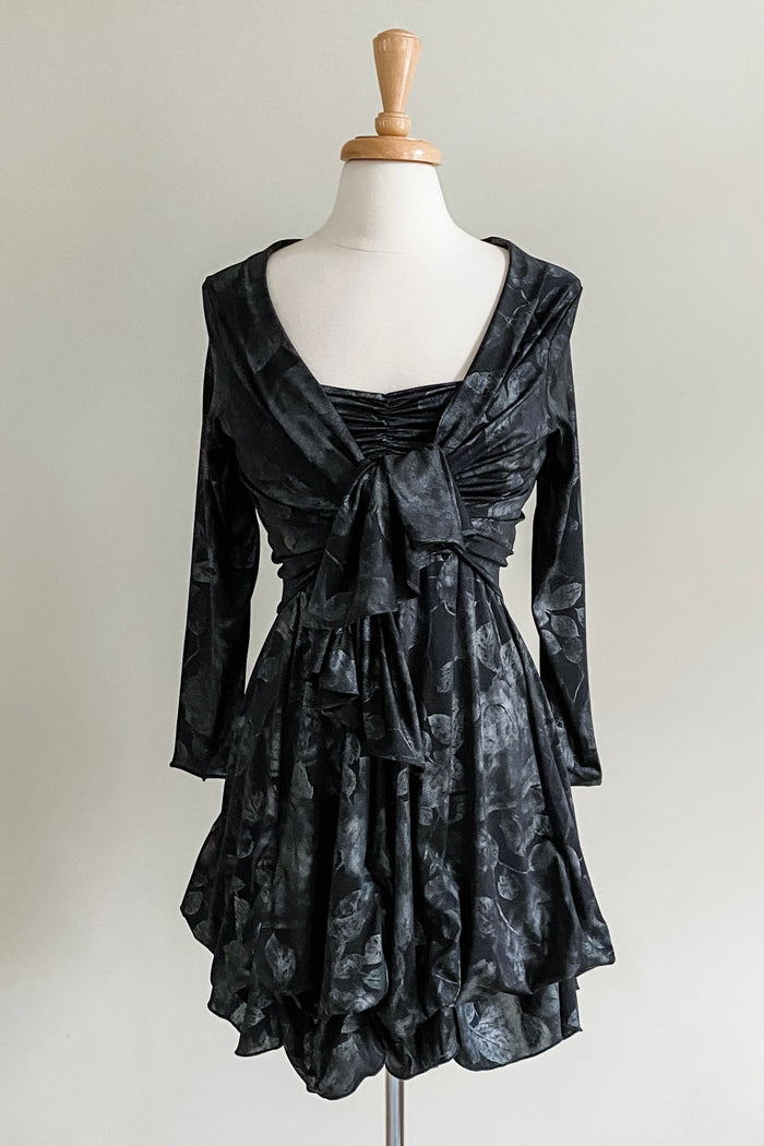Kerchief Jacket in Foil Floral