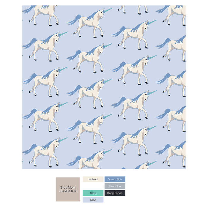 Dew Prancing Unicorn - 2 Way Zip / 0-3