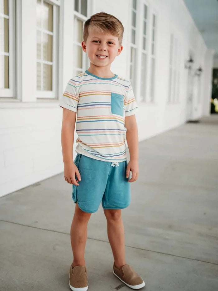 Kid's Coastal Stripe Set