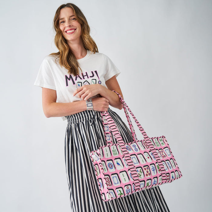 Kiki Tee Mahjong In Natural Apparel