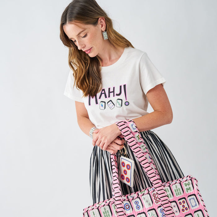 Kiki Tee Mahjong In Natural Apparel